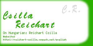 csilla reichart business card